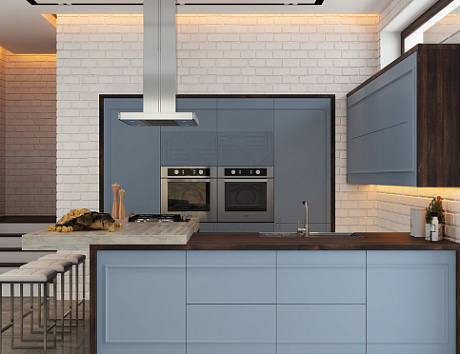 Синяя кухня в Тольятти