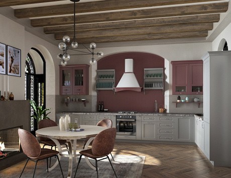 Светлая кухня в Сочи