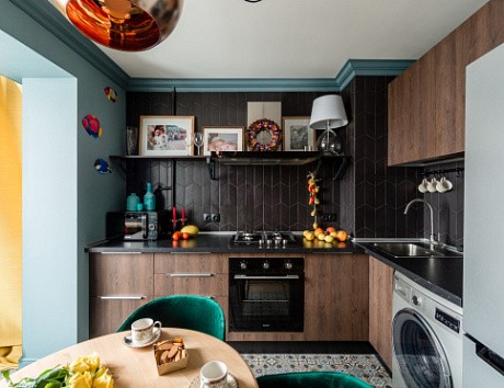 Коричневая кухня в Санкт-Петербурге