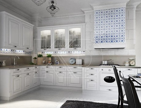 Угловая кухня в классическом стиле