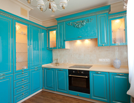 Синяя кухня в Наро-Фоминске