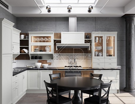 белая кухня в современном стиле
