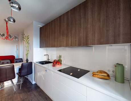 Бежевая кухня в Мурманске