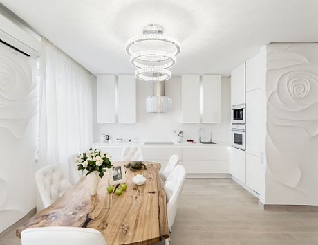 Белая кухня в Липецке
