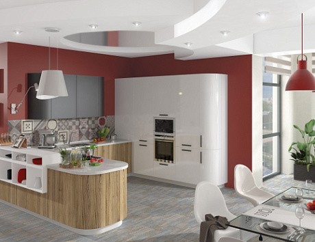 Коричневая кухня в Санкт-Петербурге