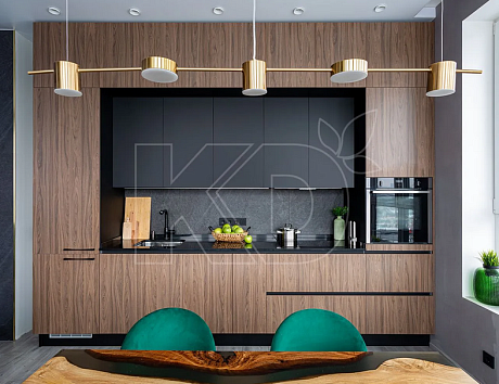 Прямая маленькая кухня