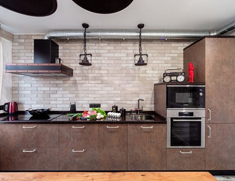 кухня в стиле лофт