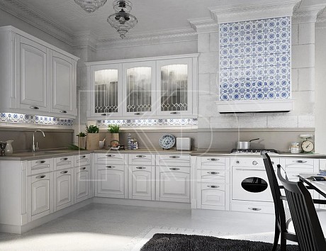 Фасады кухни классика с патиной