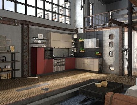 Кухни с вытяжкой