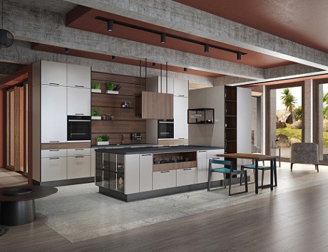 Светлая кухня в Сочи