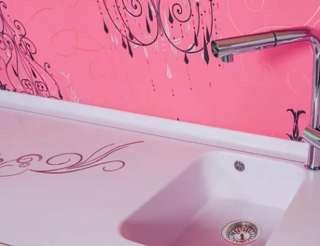 Фиолетовая кухня в Твери