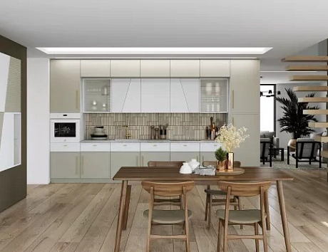 Светлая кухня в Обнинске