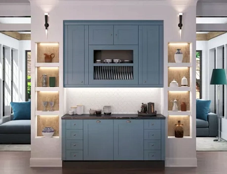 Синяя кухня в Санкт-Петербурге