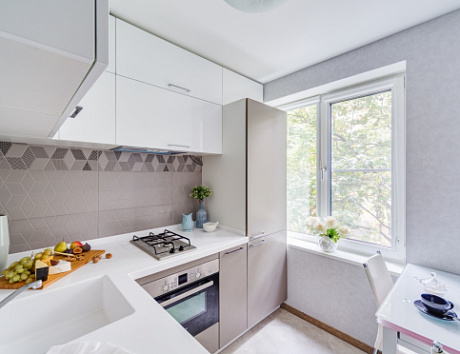 Светлая кухня в Обнинске