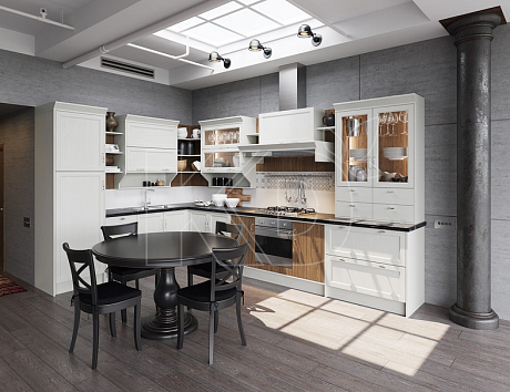 Белая кухня современная классика