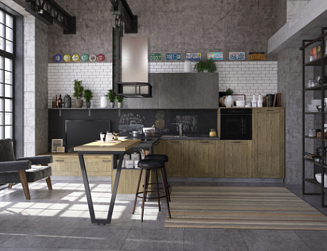 Коричневая кухня в Мурманске