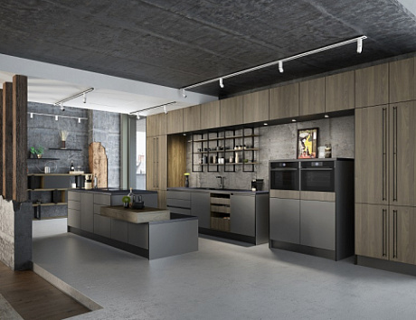 Серая кухня в Нижнем Новгороде