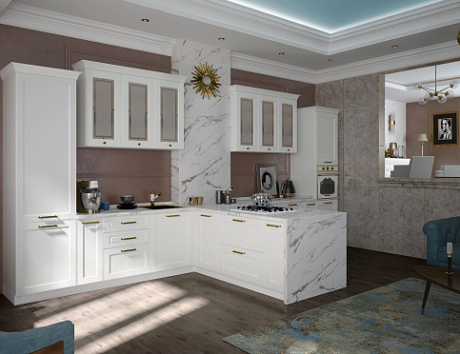 Белая кухня в Анапе