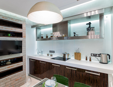 Коричневая кухня в Воронеже