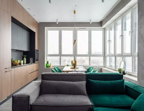 Коричневая кухня в Воронеже