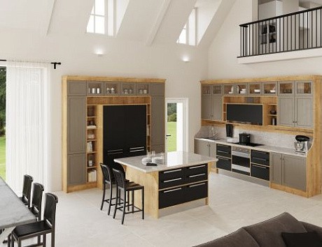 Модные серые кухни в классическом стиле и стиле модерн