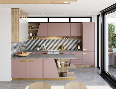 Светлая кухня в Екатеринбурге