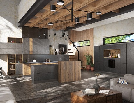 Коричневая кухня в Санкт-Петербурге