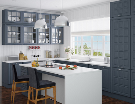 Синяя кухня в Твери