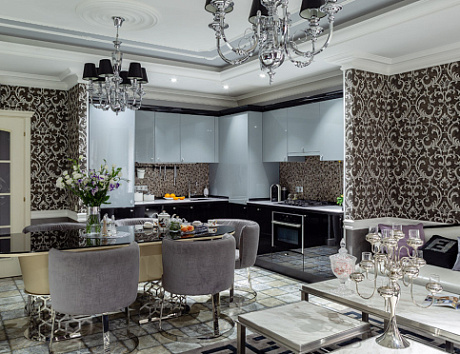 Бежевая кухня в Мурманске