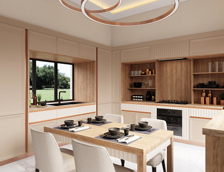 Светлая кухня в Арзамасе