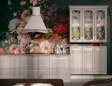 Фасады кухни классика с патиной