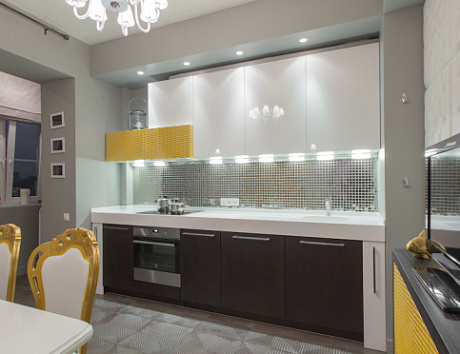 Коричневая кухня в Воронеже