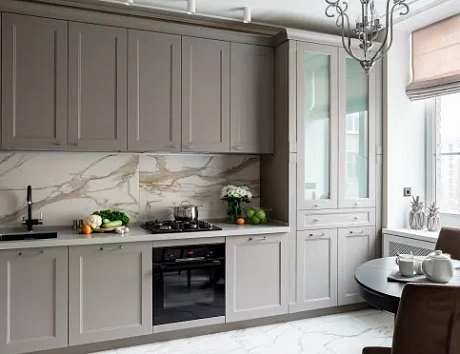 Коричневая кухня в Воронеже